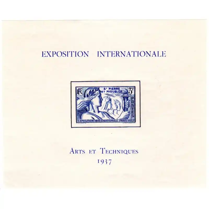 Meilleure Vente St-Pierre et Miquelon Bloc Feuillet n°1