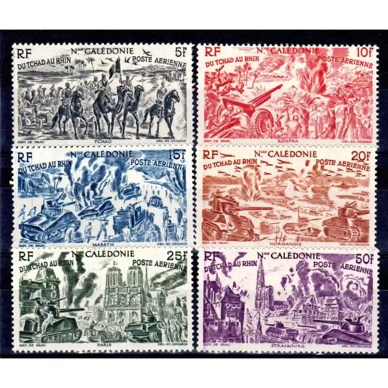 Nouvelle Calédonie Poste Aérienne n°55 à 60 Commander Maintenant