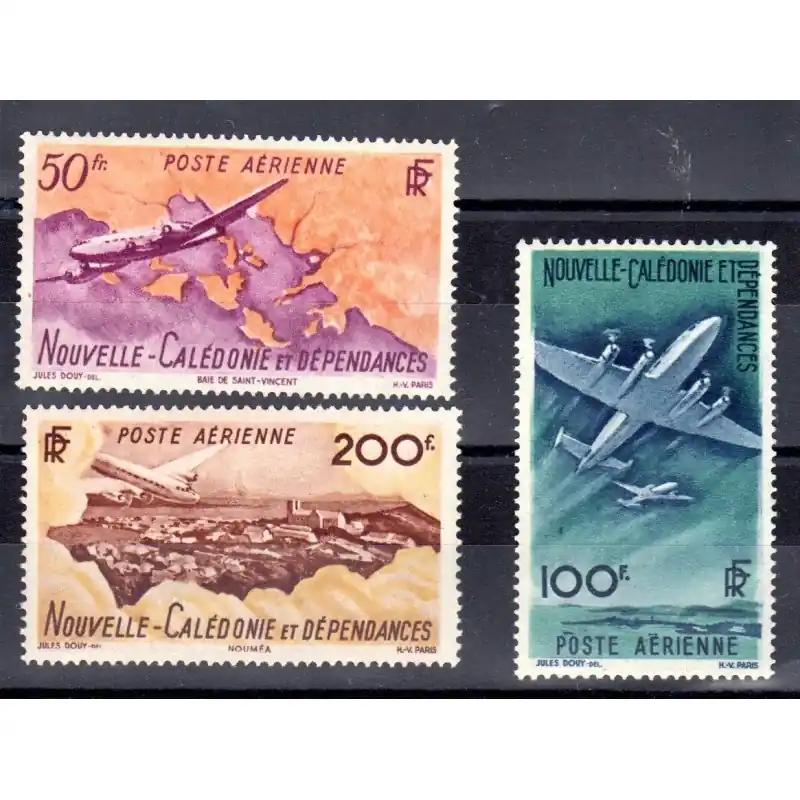Nouvelle Calédonie Poste Aérienne n°61 à 63 Satisfait Ou Remboursé