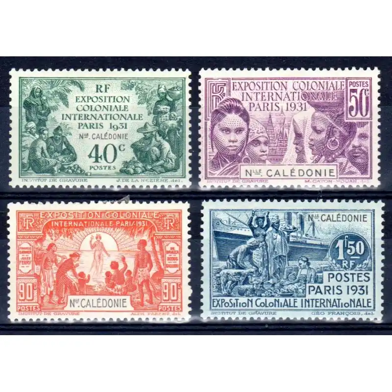 Prix Cassé Timbres Nouvelle Calédonie n°162 à 165