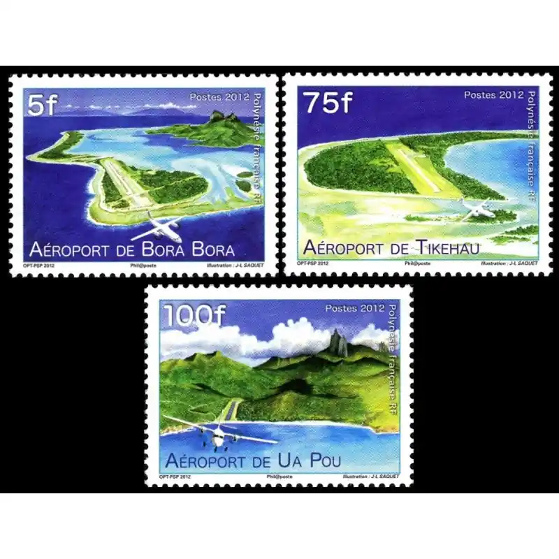 Timbre Polynésie n°998 à 1000 Paiement Sécurisé