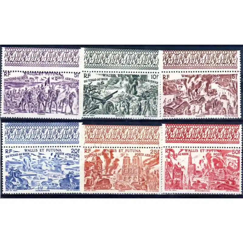 Wallis et Futuna Poste Aérienne n°5 à 10 Authentique