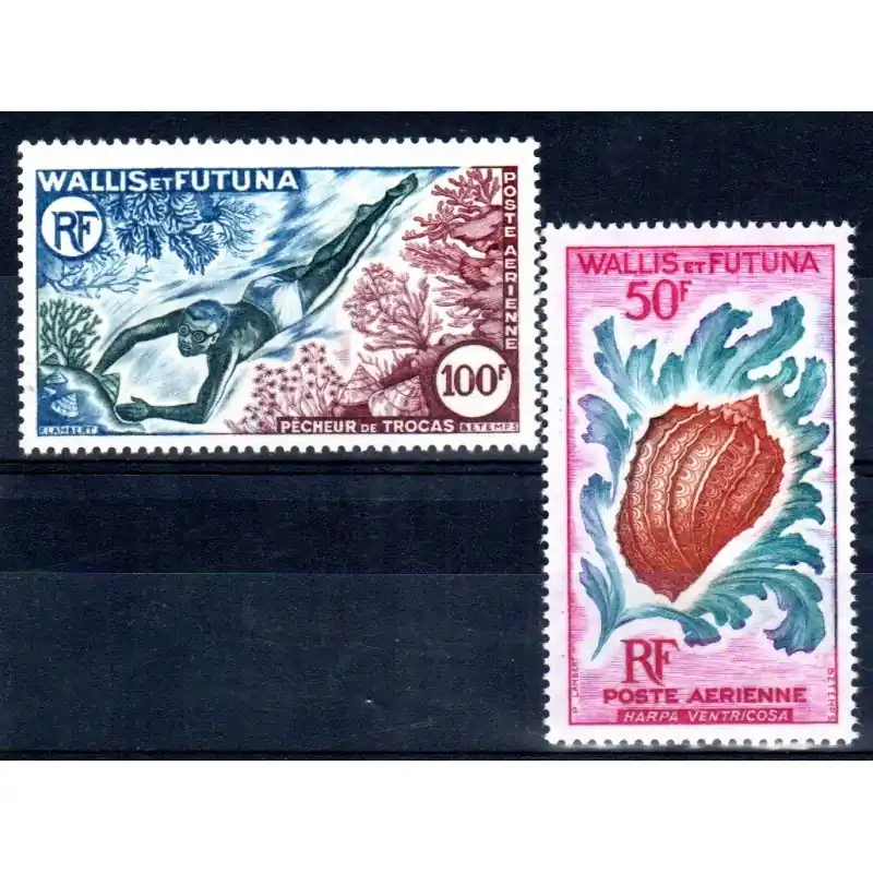 Certifié Wallis et Futuna Poste Aérienne n°18 et 19