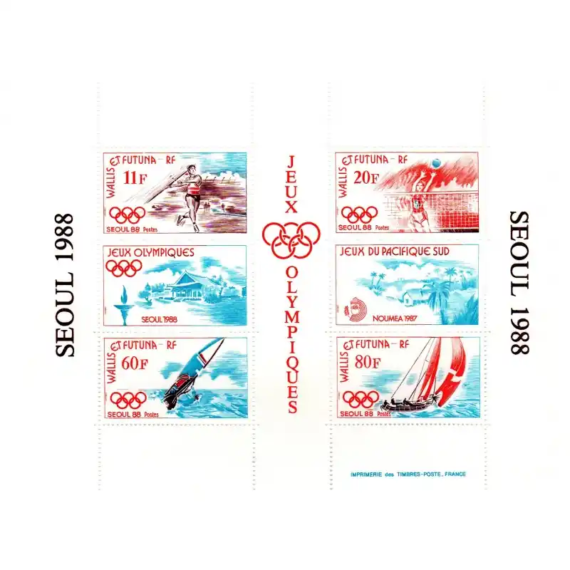 Populaire Wallis et Futuna Bloc Feuillet n°3