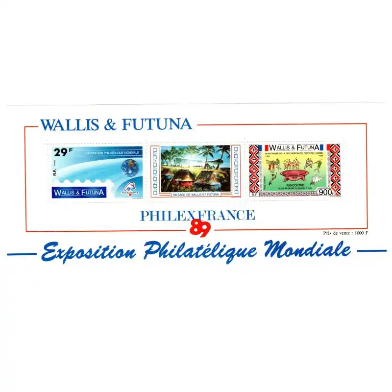 Prix Promo Wallis et Futuna Bloc Feuillet n°4