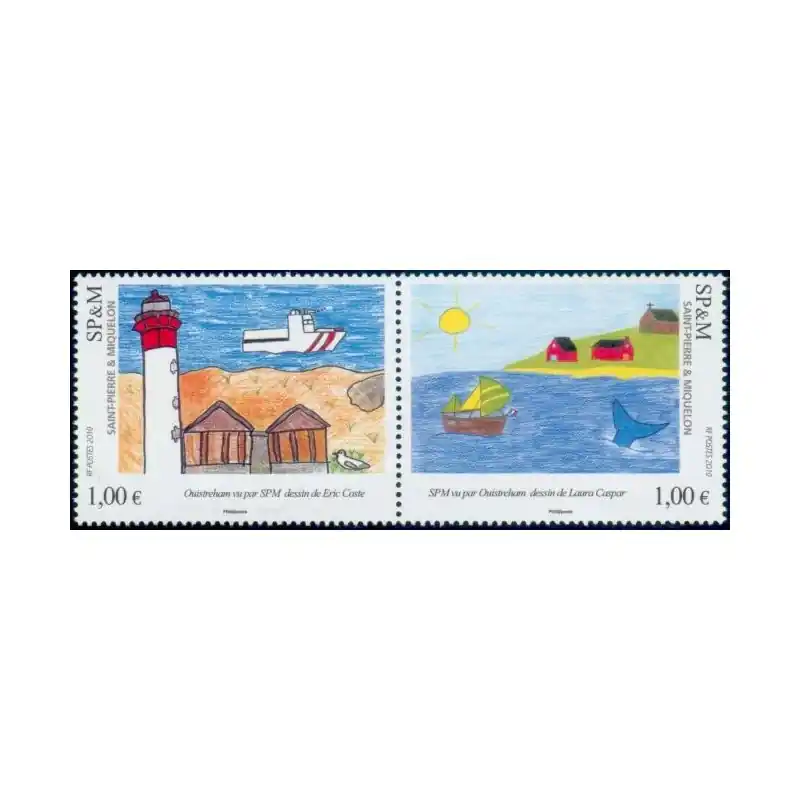 Timbre Saint-Pierre et Miquelon n°976 et 977 Meilleure Qualité