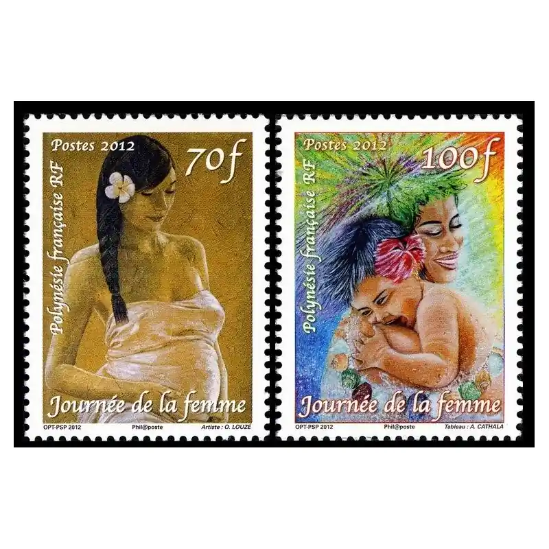 Timbre Polynésie n°982 et 983 Promotion Saisonnière