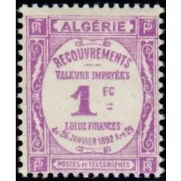Original Timbre de collection Algerie - Taxe 19