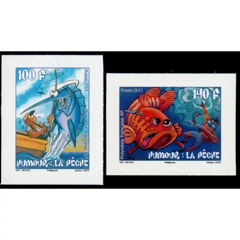 Marque Timbre Polynésie n°951 et 952