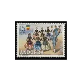 Paiement Sécurisé Timbre de collection Andorre Espagnol - 076
