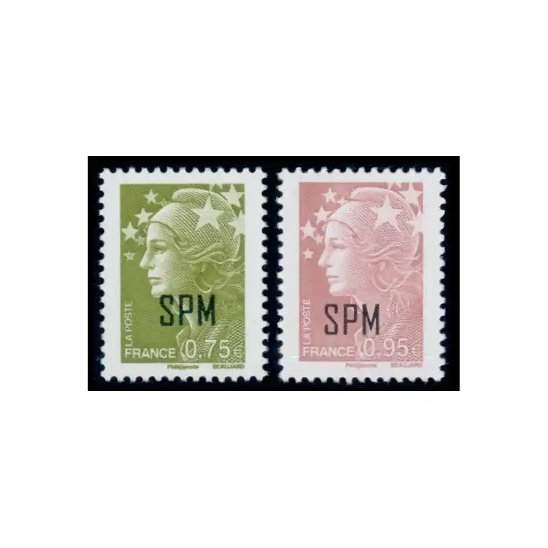 Timbre Saint-Pierre et Miquelon n°992 et 993 Prix Choc
