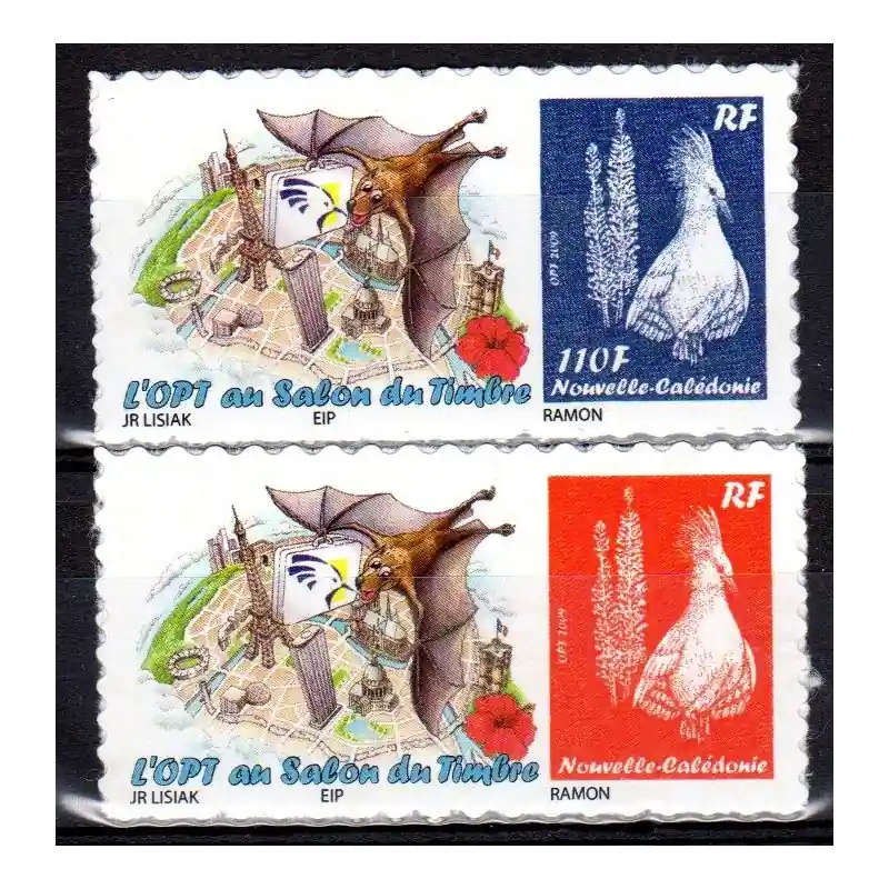 Timbres Nouvelle Calédonie n°1102 et 1103 Gros Lot