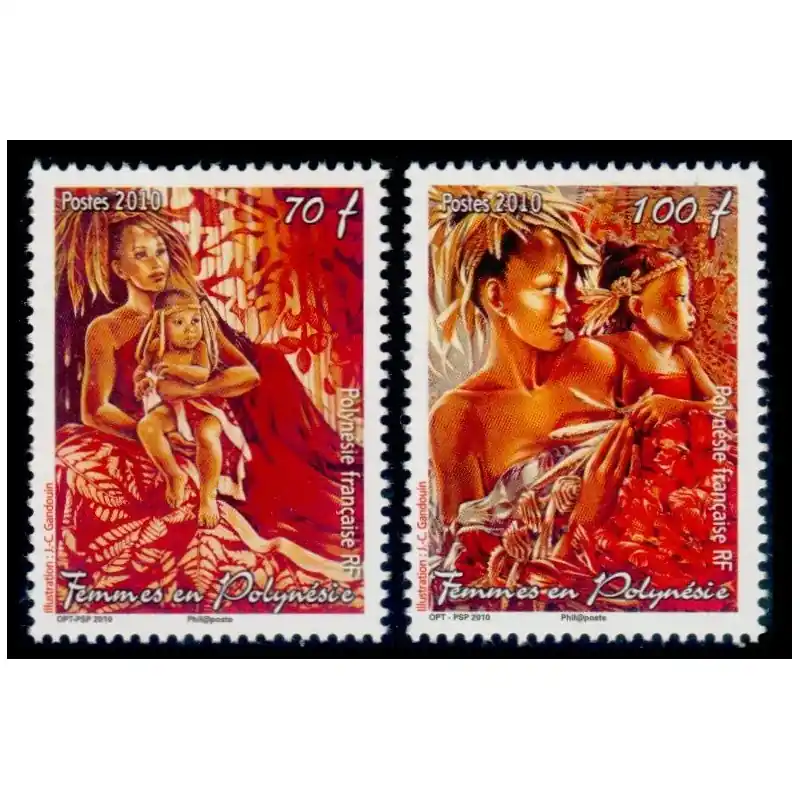 Timbre Polynésie n°900 et 901 Original