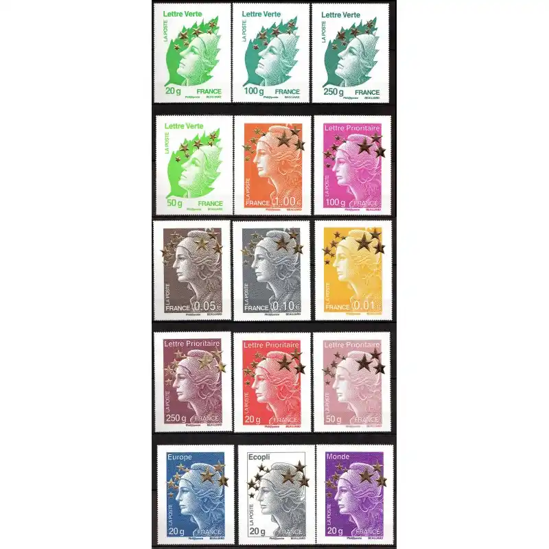 Nouvelle Collection Série "Maxi Mariannes Etoiles d'Or 2012"