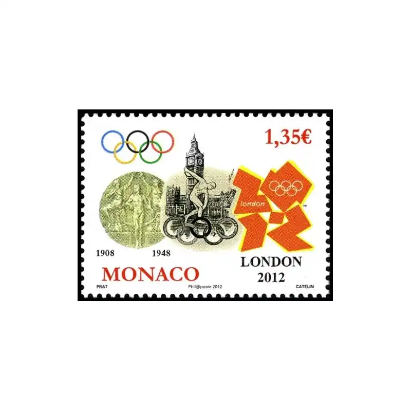 Timbre Monaco n°2836 Pas Cher