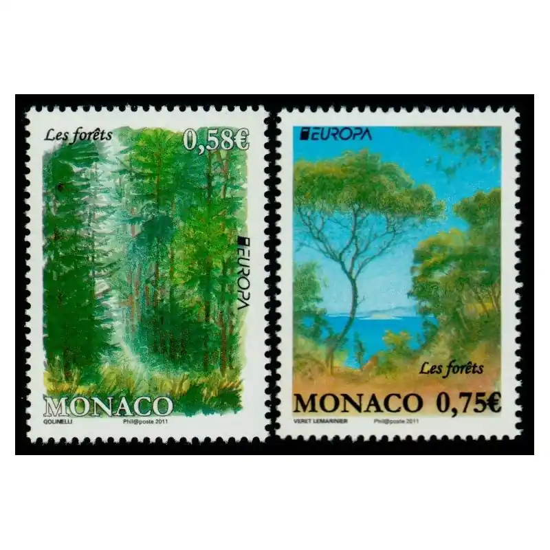 Nouvel Arrivage Timbre Monaco n°2782 et 2783