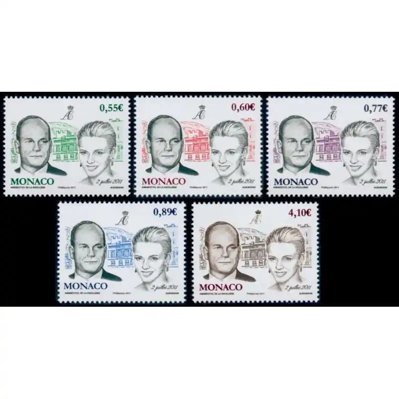 Timbre Monaco n°2785 à 2789 Acheter En Ligne