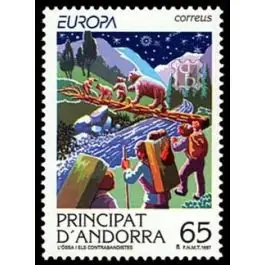 Expédié Aujourd’hui Timbre de collection Andorre Espagnol - 243