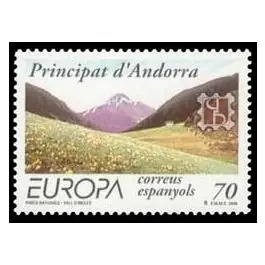 Édition Limitée Timbre de collection Andorre Espagnol - 257
