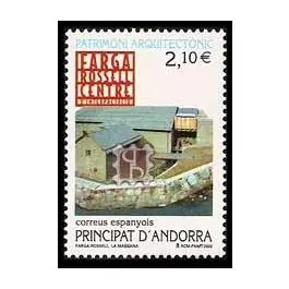 Certifié Timbre de collection Andorre Espagnol - 282