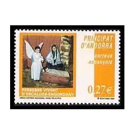 Artisanat Timbre de collection Andorre Espagnol - 308