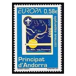 Commander Vite Timbre de collection Andorre Espagnol - 331