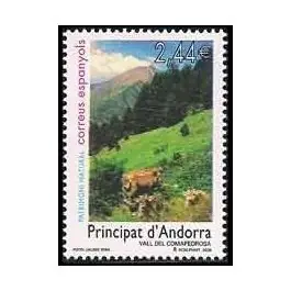 Édition Limitée Timbre de collection Andorre Espagnol - 344