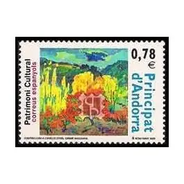 Petit Prix Timbre de collection Andorre Espagnol - 355
