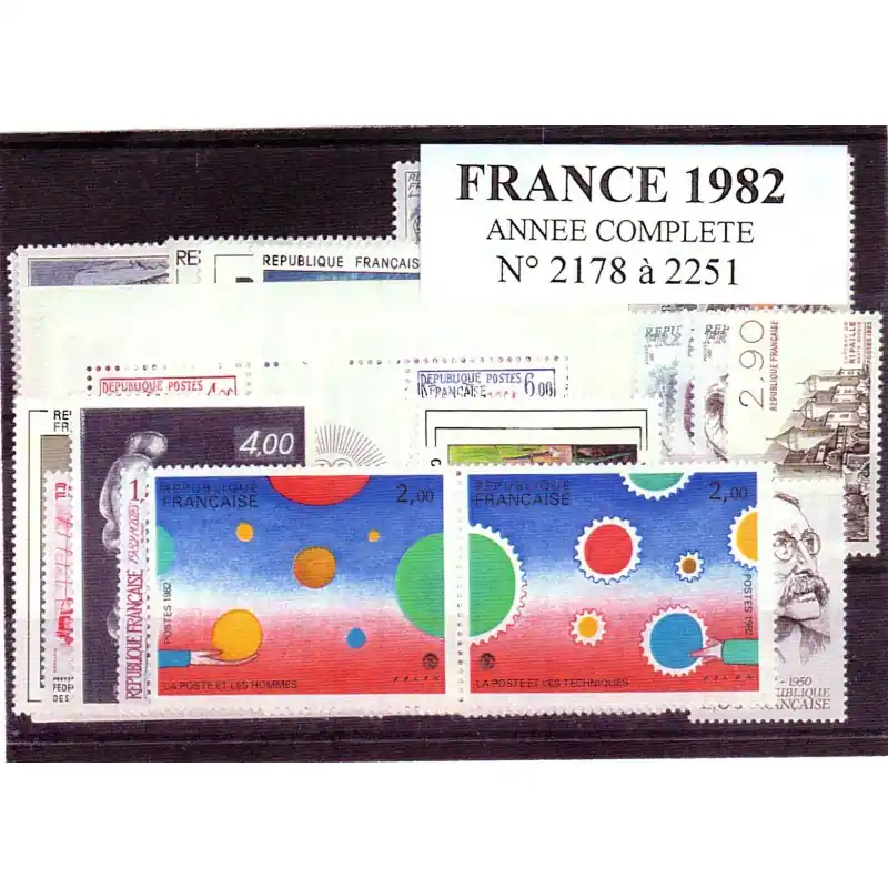 Timbres France 1982 année complète Offre Du Jour