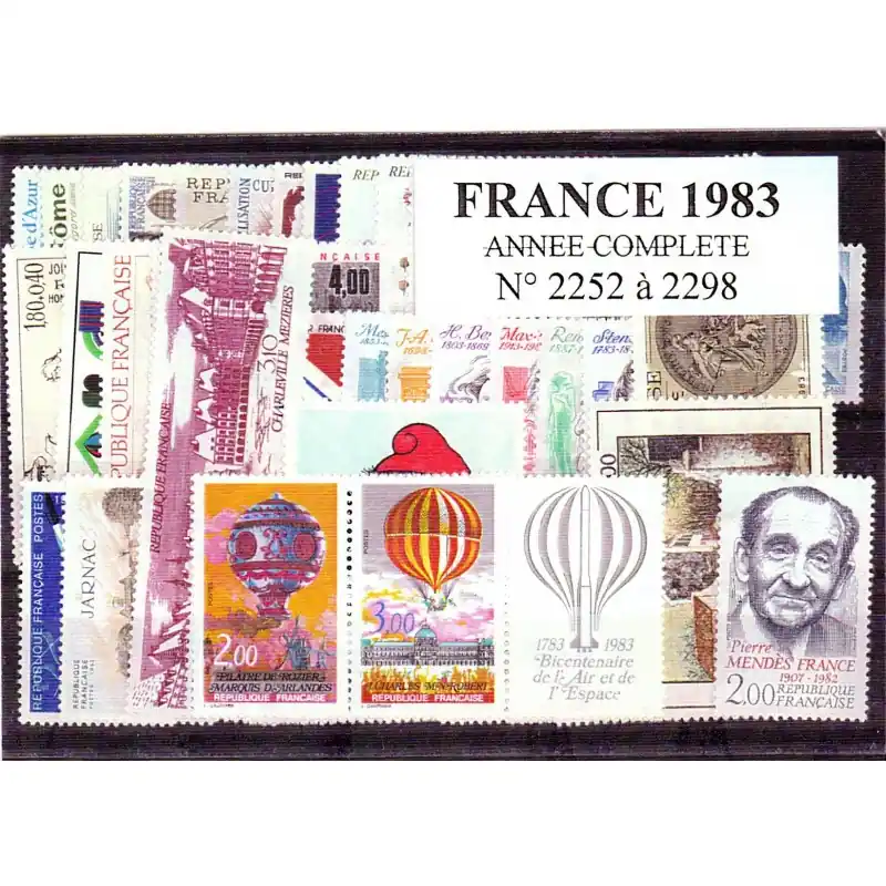 Achat Immédiat Timbres France 1983 année complète