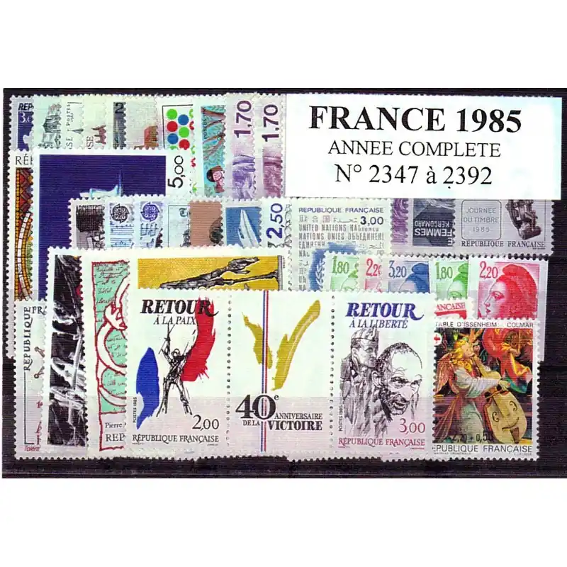 Timbres France 1985 année complète Top Qualité