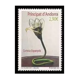 Dernier Modèle Timbre de collection Andorre Espagnol - 382