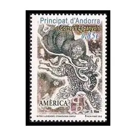 Livraison Gratuite Timbre de collection Andorre Espagnol - 385