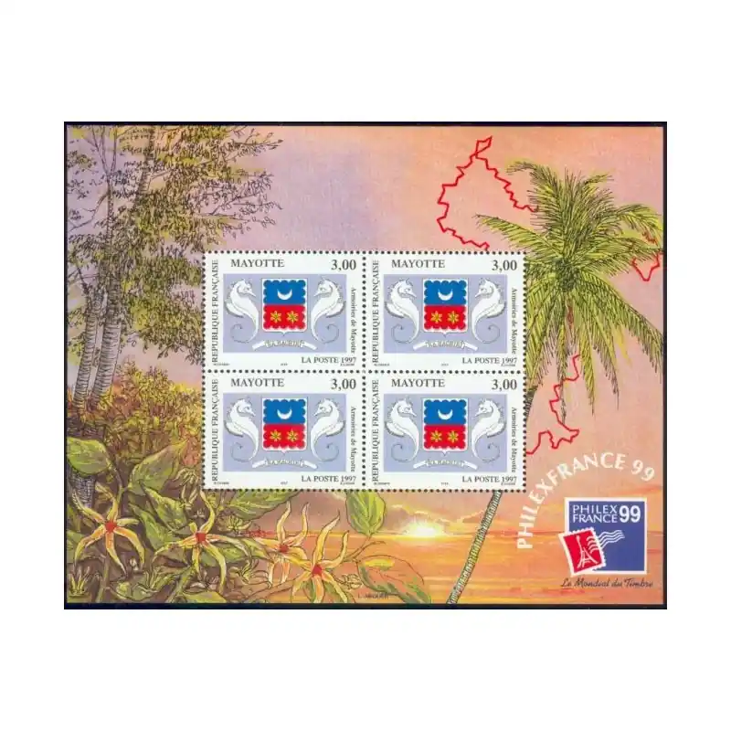 Mayotte Bloc Feuillet n°1 Gros Lot