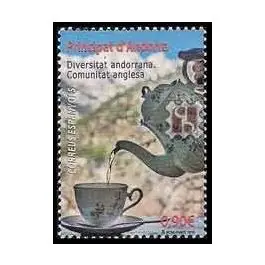 Fait Main Timbre de collection Andorre Espagnol - 419