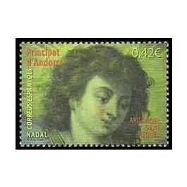 Marque Timbre de collection Andorre Espagnol - 423