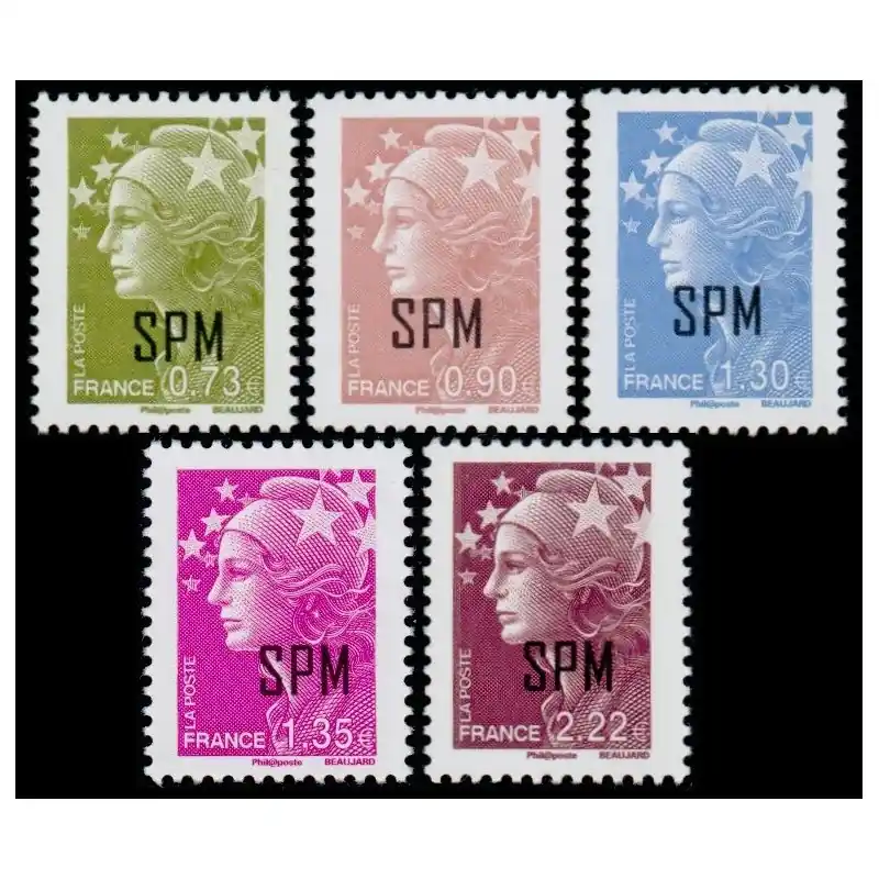 Nouveauté Timbre Saint-Pierre et Miquelon n°967 à 971