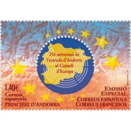 Artisanat Timbre de collection Andorre Espagnol - 478