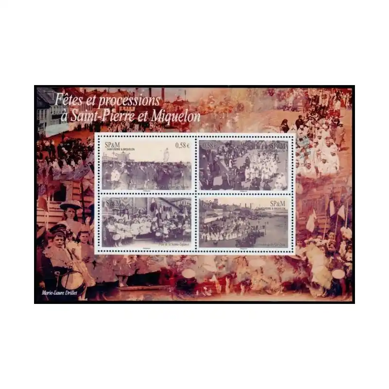 Top Vente Timbre Saint-Pierre et Miquelon n°986 à 989