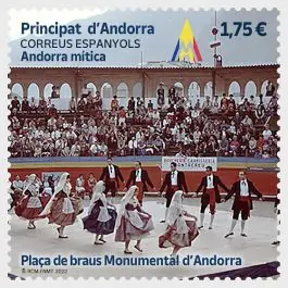 Marque Timbre de collection Andorre Espagnol - 518