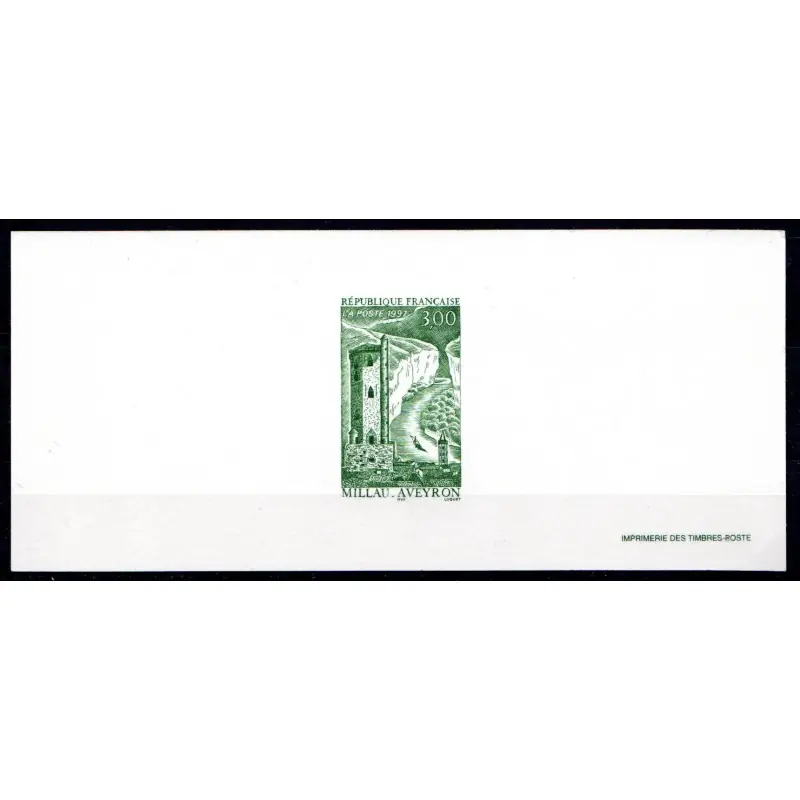 Gravure du timbre "Série touristique, Millau" n°3079 Commander Vite