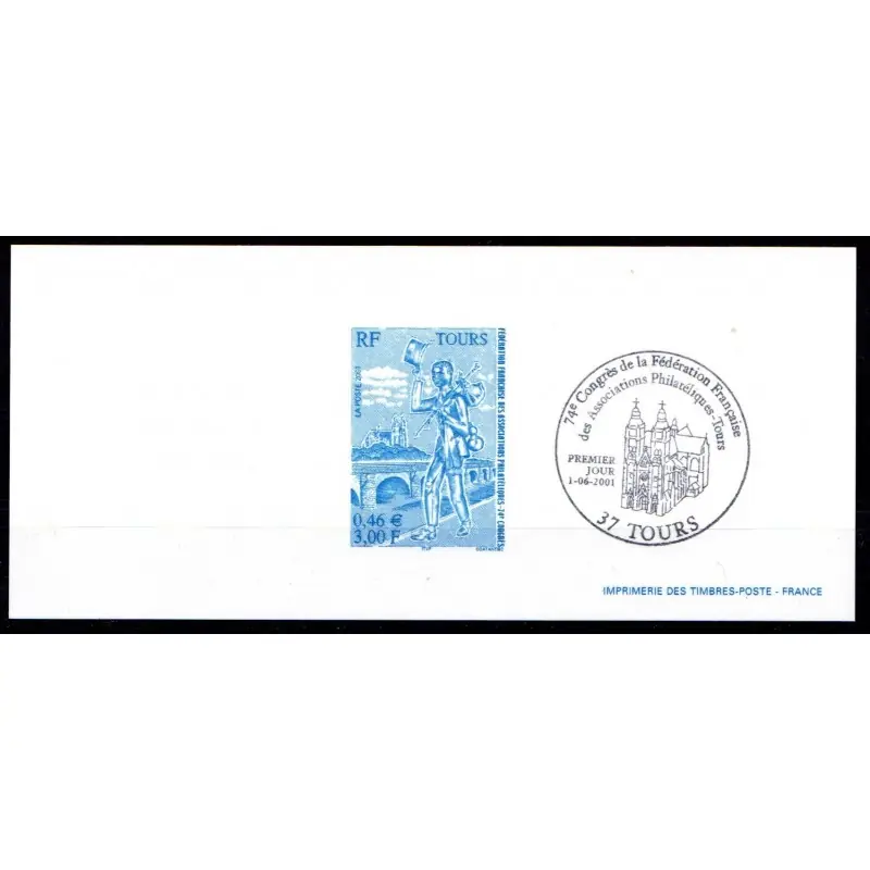 Produit De Marque Gravure du timbre "74ème Congrès de la FFAP" Premier jour n°3397