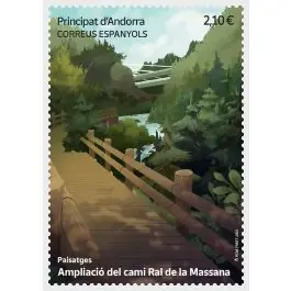 Bon Marché Timbre de collection Andorre Espagnol - 531