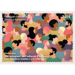 Vente Flash Timbre de collection Andorre Espagnol - 532