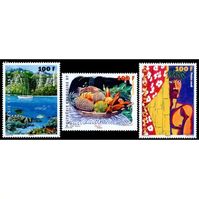 Nouvelle Collection Timbre Polynésie n°831 à 833