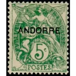 Premium Timbre de collection Andorre Francais - 005