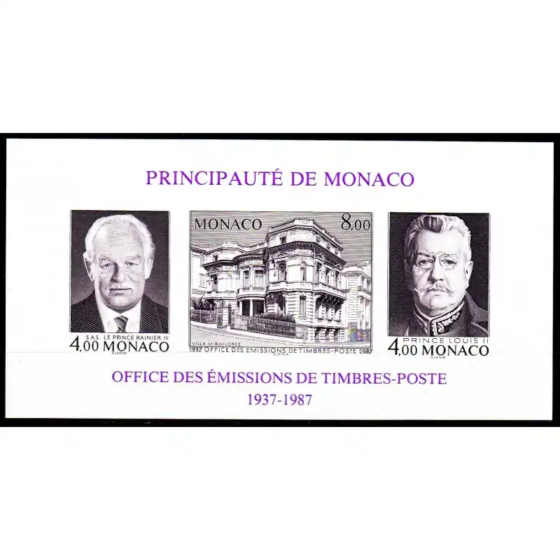 Monaco Bloc Feuillet non dentelé n°39a Offre Du Jour