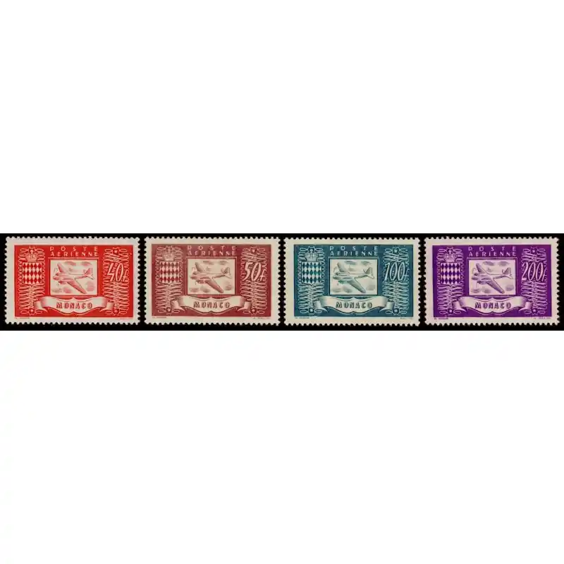 Poste Aérienne Monaco n°15 à 18 Offre Spéciale