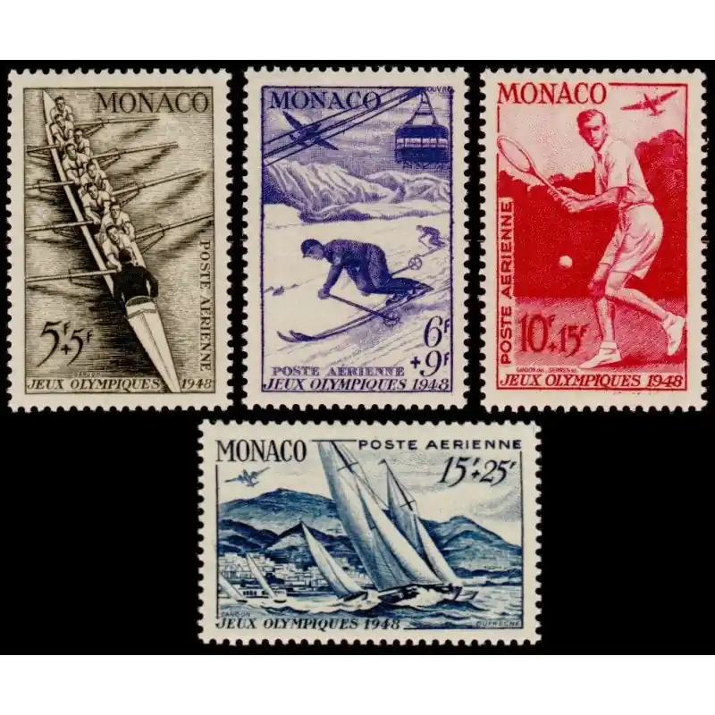 Haute Qualité Poste Aérienne Monaco n°32 à 35