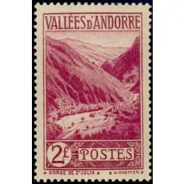 Dernier Modèle Timbre de collection Andorre Francais - 041